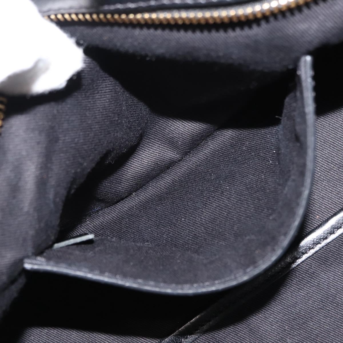 Chloe Little Alice Hand Bag Leather 2way White Gold Auth am9323