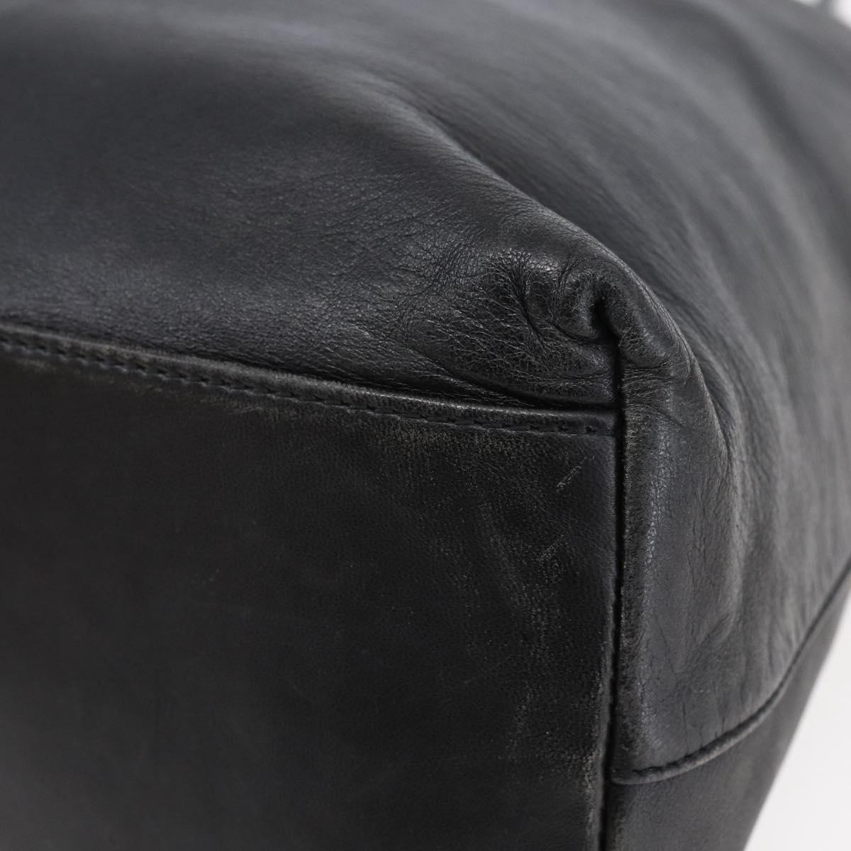 PRADA Shoulder Bag Leather Black Auth am9325