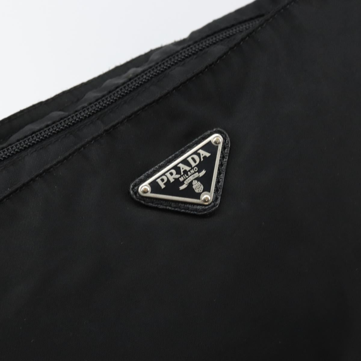 PRADA Shoulder Bag Nylon Black Auth am9329