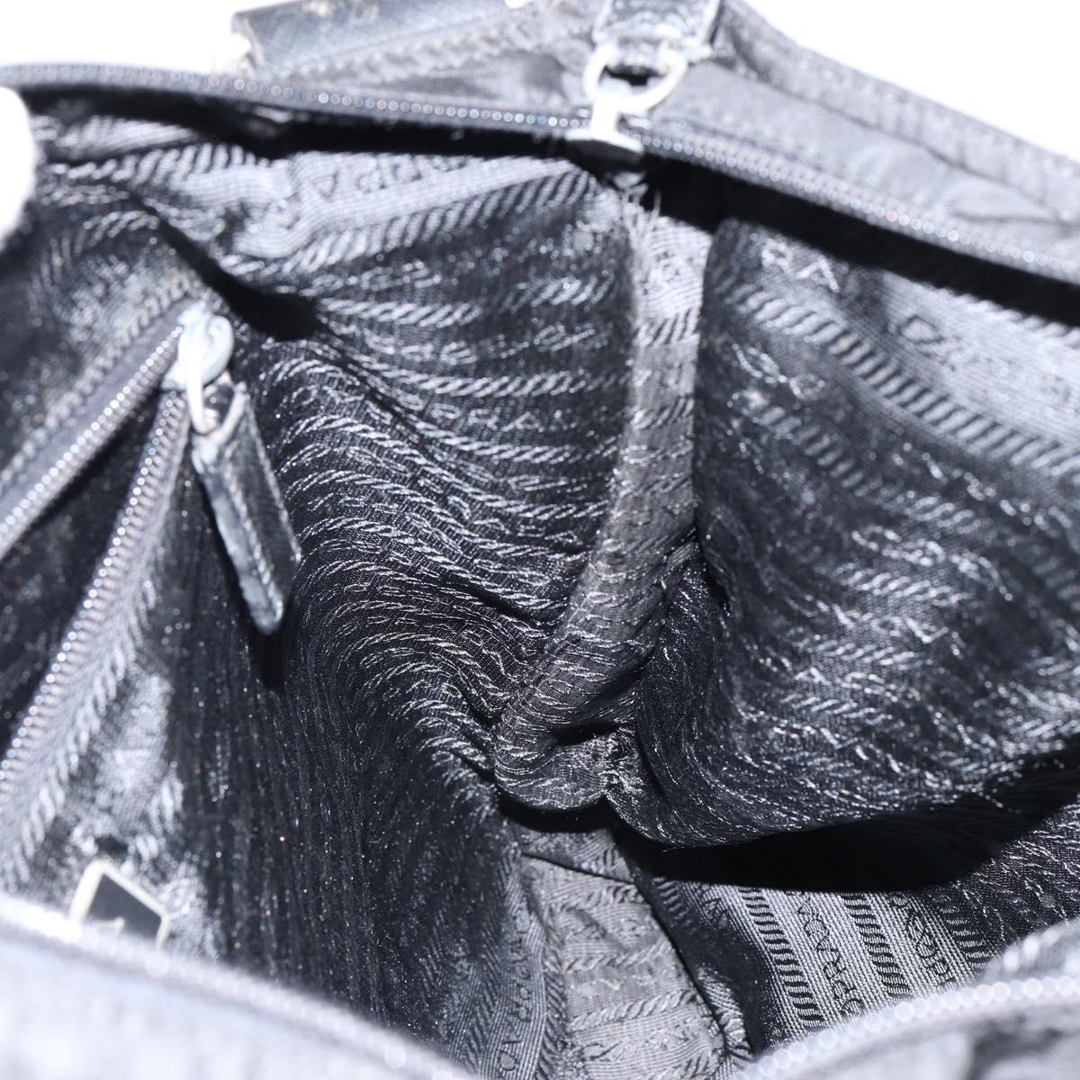 PRADA Shoulder Bag Nylon Black Auth am9329