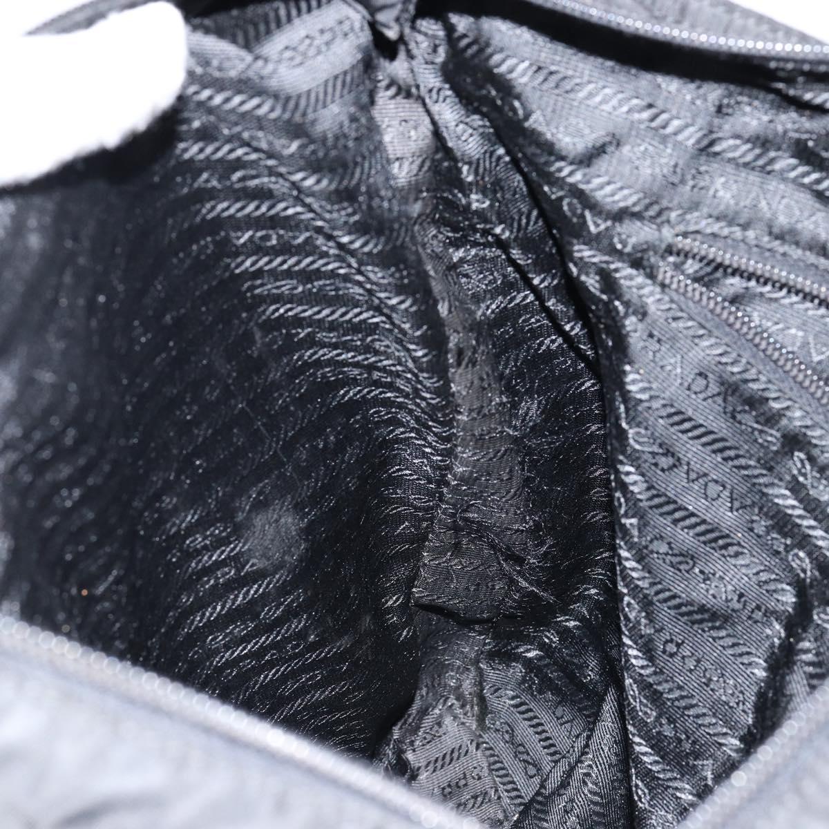 PRADA Shoulder Bag Nylon Black Auth am9329