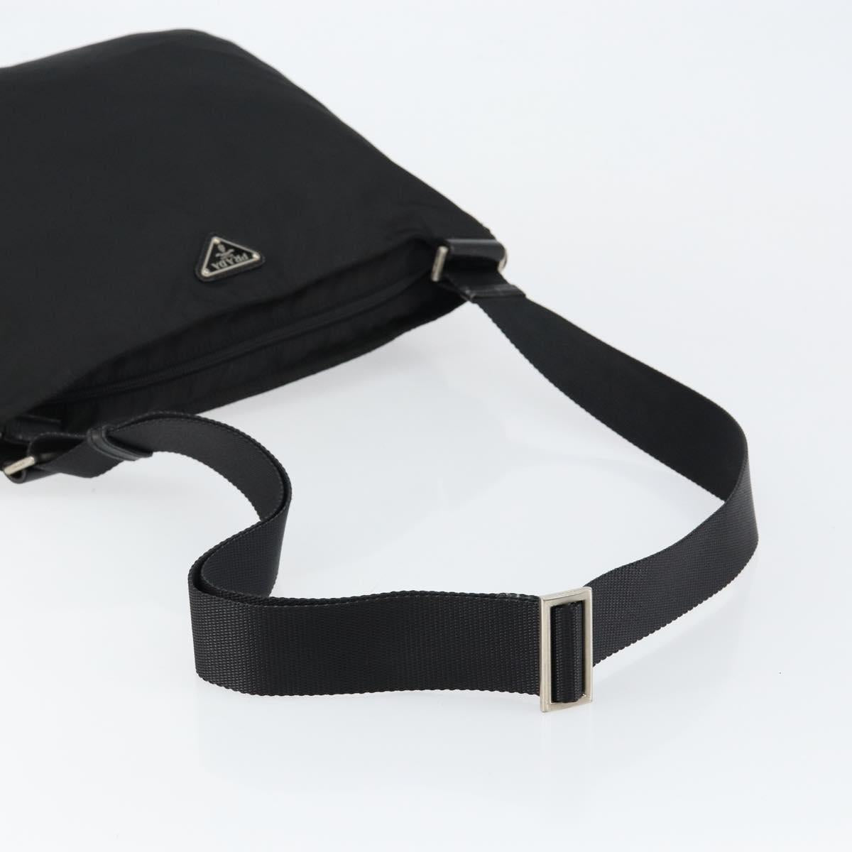 PRADA Shoulder Bag Nylon Black Auth am9329