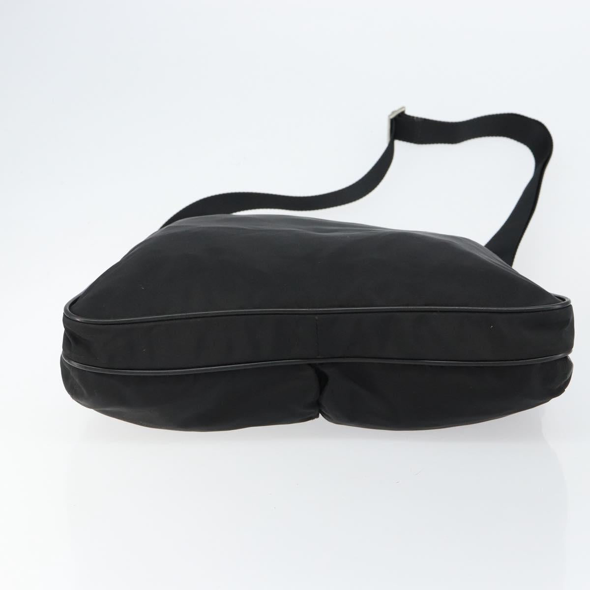 PRADA Shoulder Bag Nylon Black Auth am9329