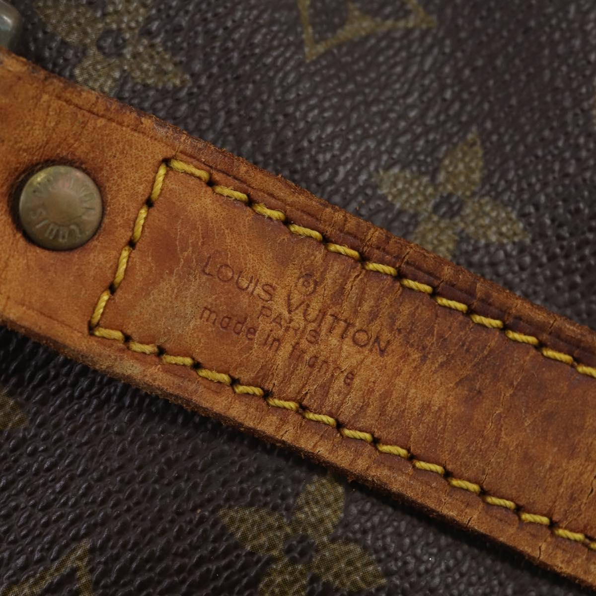 LOUIS VUITTON Monogram Keepall Bandouliere 60 Boston Bag M41412 LV Auth am9333