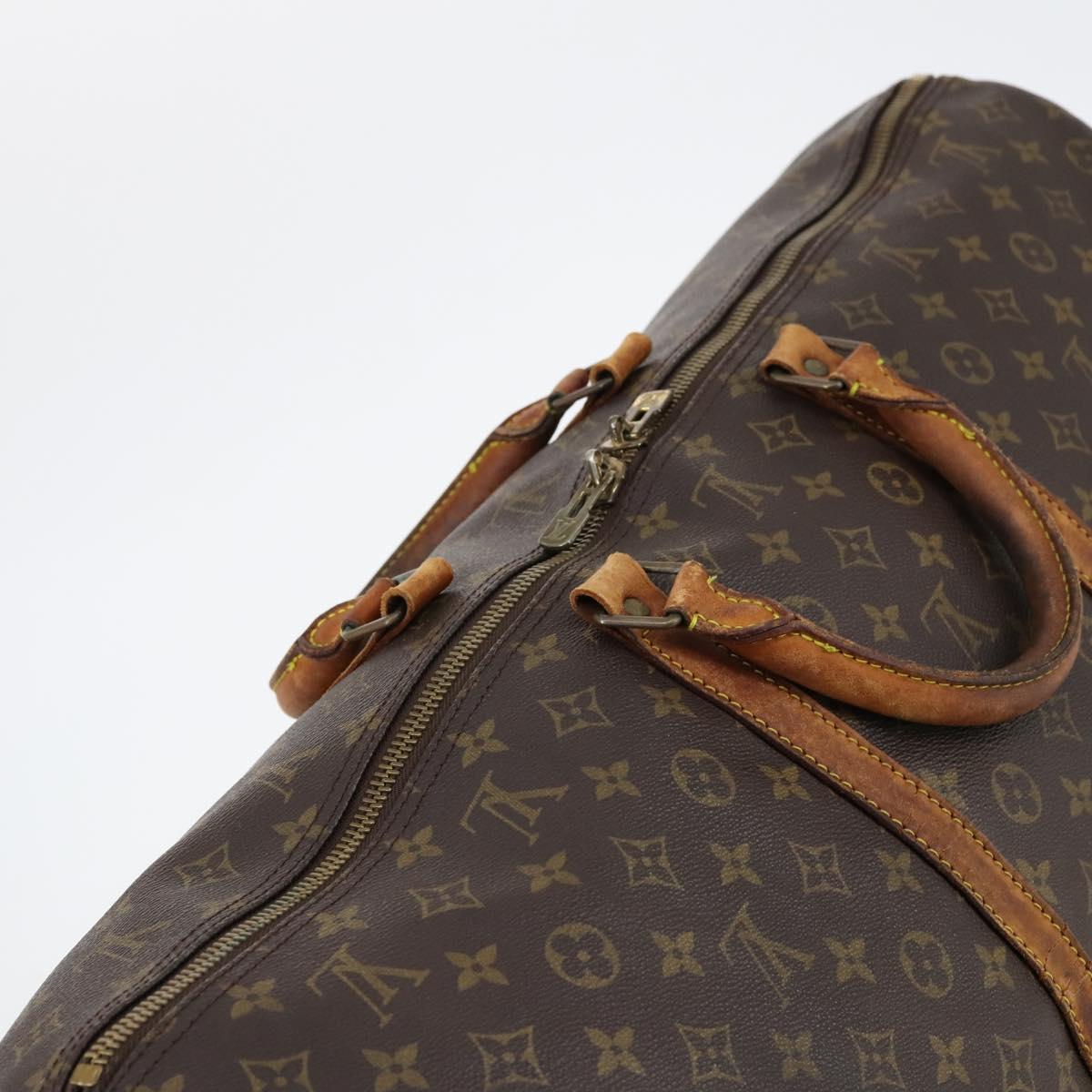 LOUIS VUITTON Monogram Keepall Bandouliere 60 Boston Bag M41412 LV Auth am9333