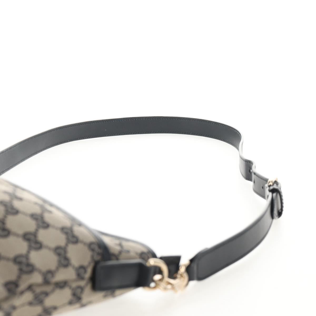 GUCCI GG Canvas Sherry Line Shoulder Bag Navy Gold Red 388926 Auth am9338V