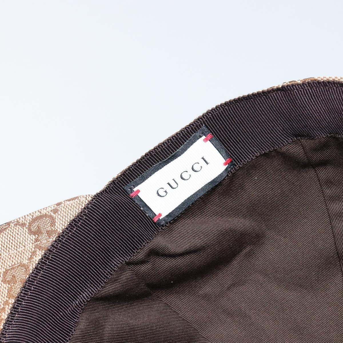 GUCCI GG Canvas baseball Cap M Beige Red Green 200035 Auth am9353