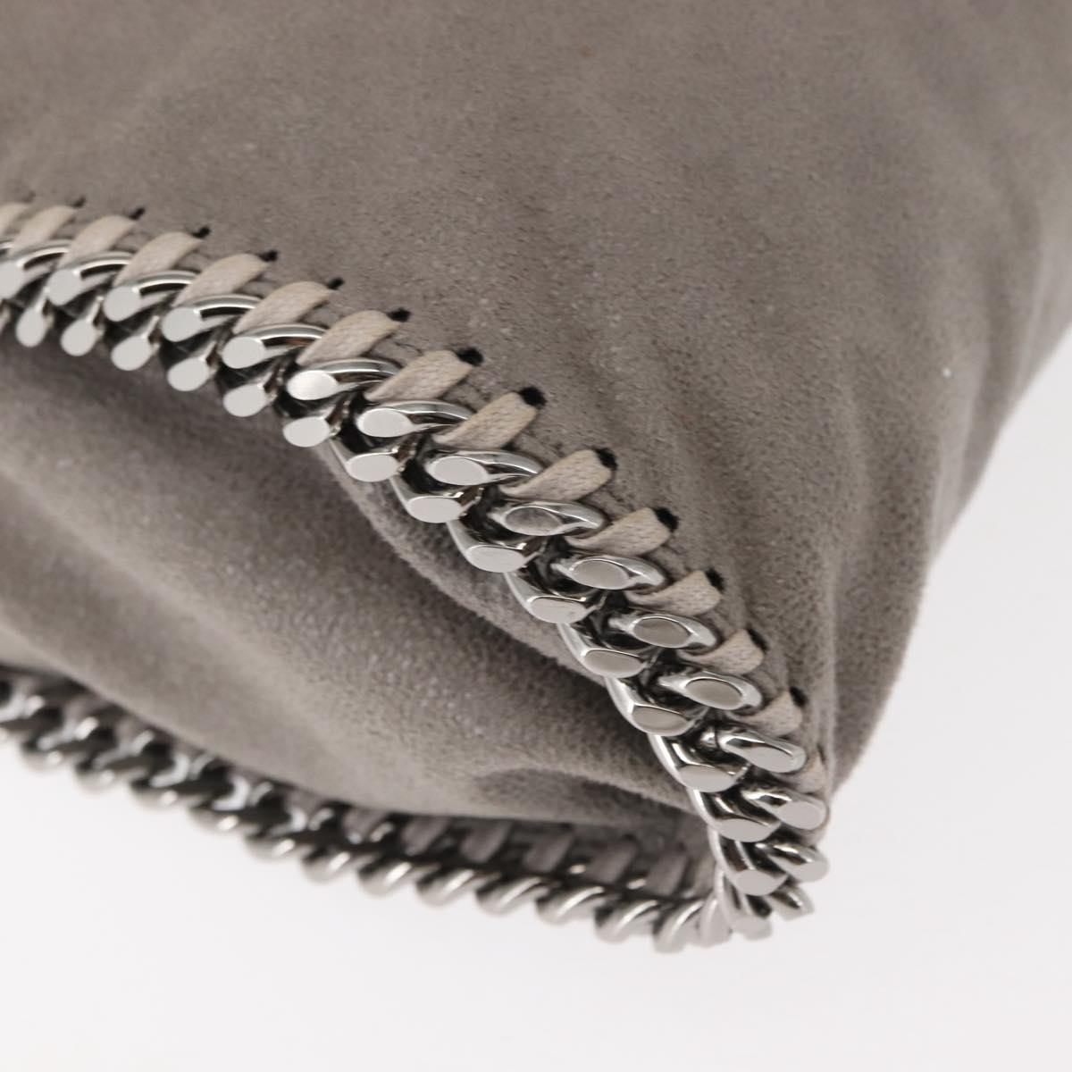 Stella MacCartney Chain Falabella Bag polyester 2way Gray 371223 Auth am9356