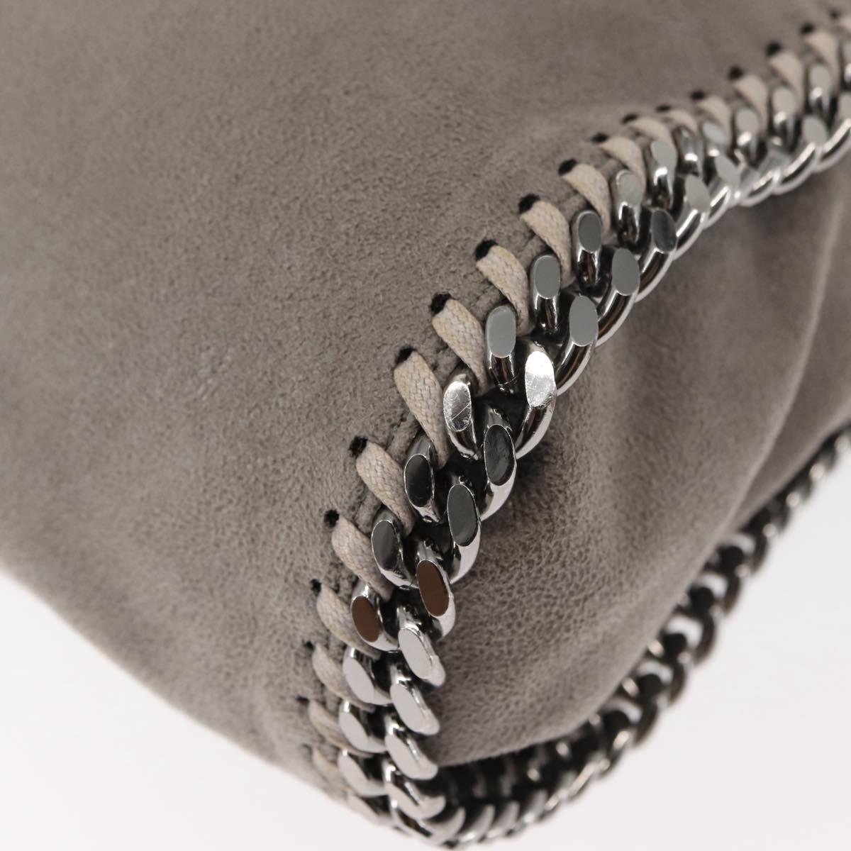 Stella MacCartney Chain Falabella Bag polyester 2way Gray 371223 Auth am9356