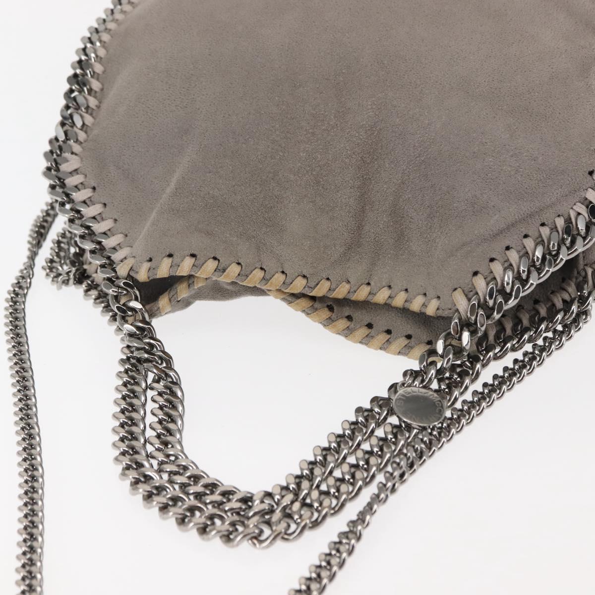 Stella MacCartney Chain Falabella Bag polyester 2way Gray 371223 Auth am9356