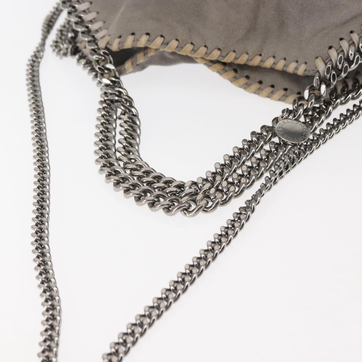 Stella MacCartney Chain Falabella Bag polyester 2way Gray 371223 Auth am9356