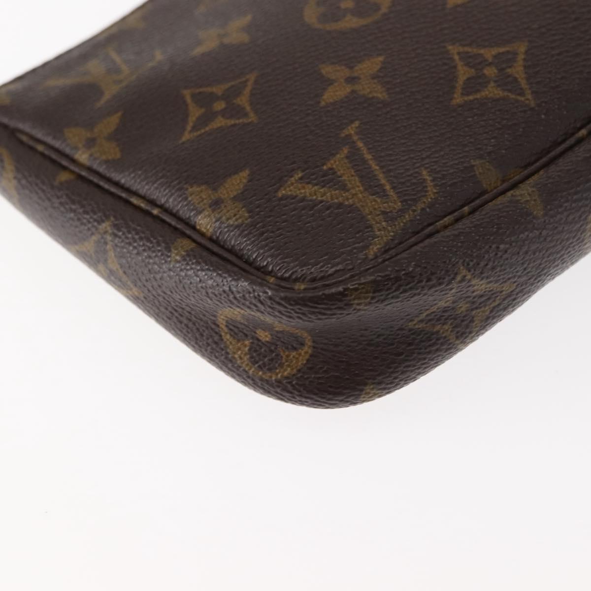 LOUIS VUITTON Monogram Pochette Accessoires Pouch M51980 LV Auth am9359