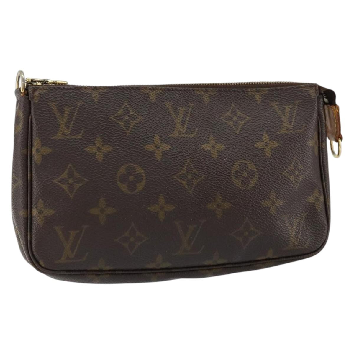 LOUIS VUITTON Monogram Pochette Accessoires Pouch M51980 LV Auth am9360