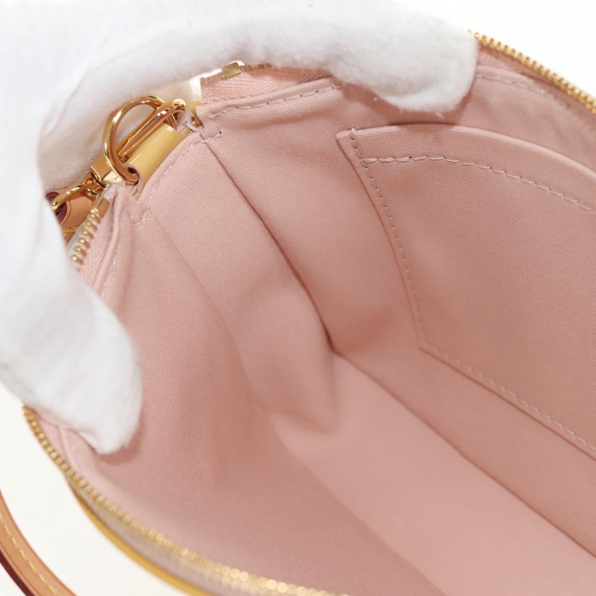 LOUIS VUITTON Vernis Pochette Accessoires Rose Angelique M90072 Auth am9362V