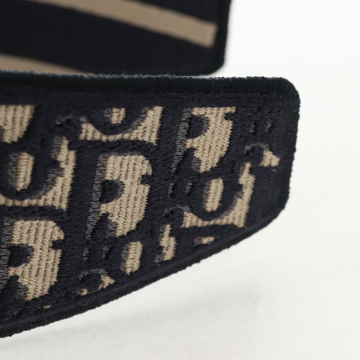 Christian Dior Trotter Canvas Oblique Katyusha Navy Auth am9365M