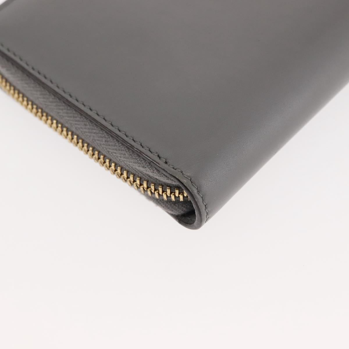 GUCCI GG Ribbon Japan limited Long Wallet Leather Blue Gold 435819 Auth am9366
