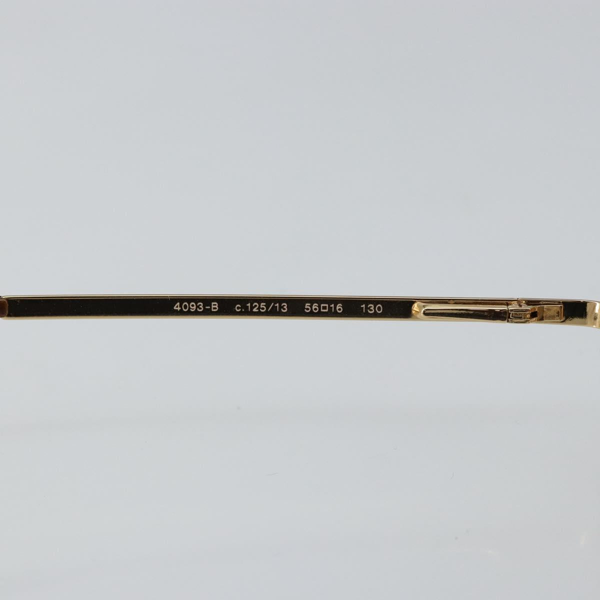CHANEL COCO Mark Sunglasses metal Gold CC Auth am9371V