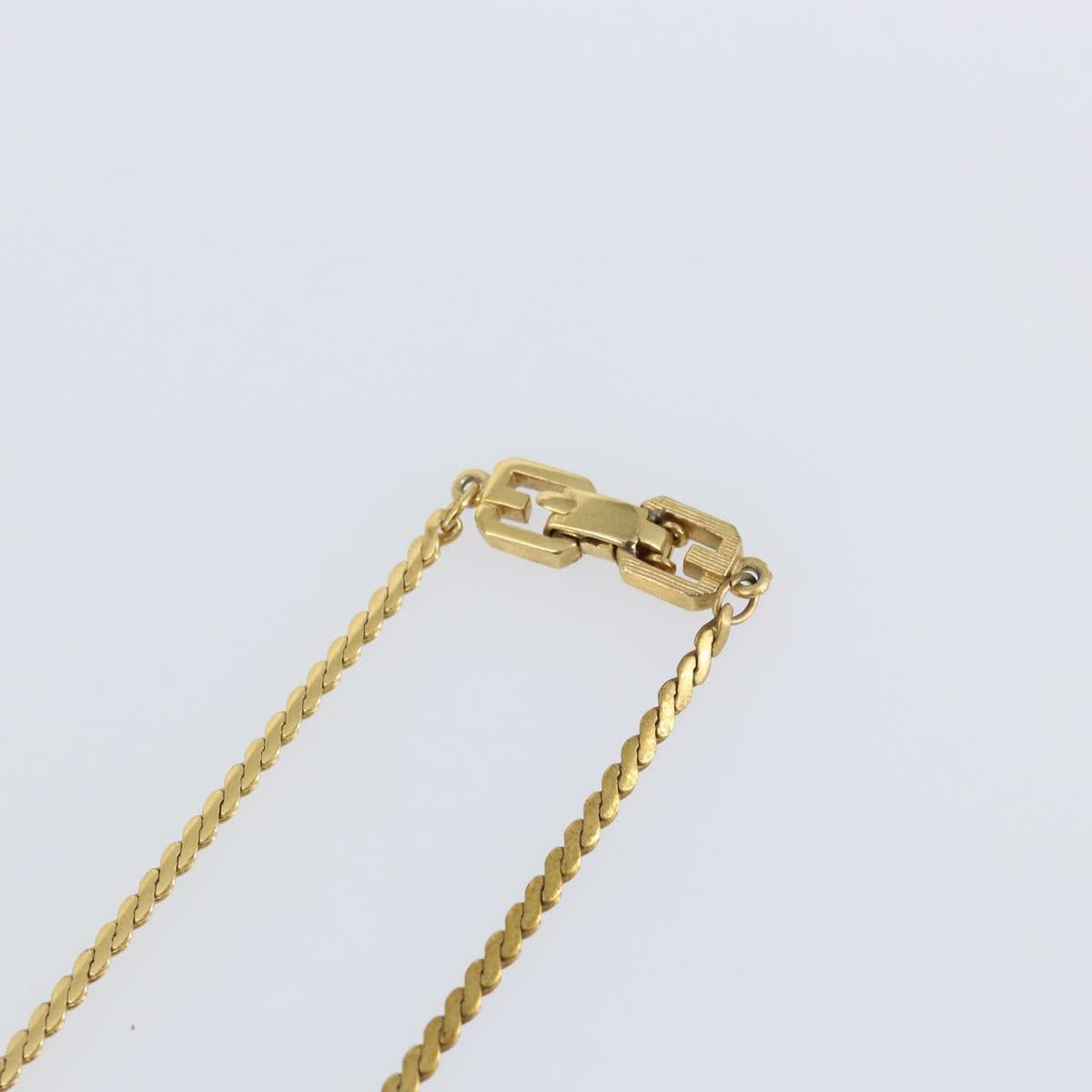 GIVENCHY Necklace metal Gold Auth am9376