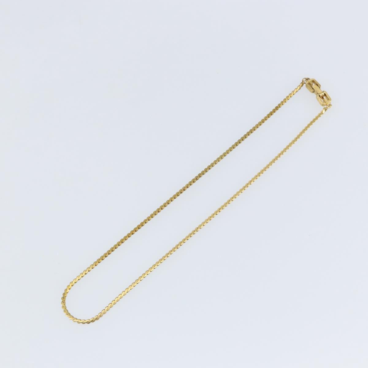 GIVENCHY Necklace metal Gold Auth am9376