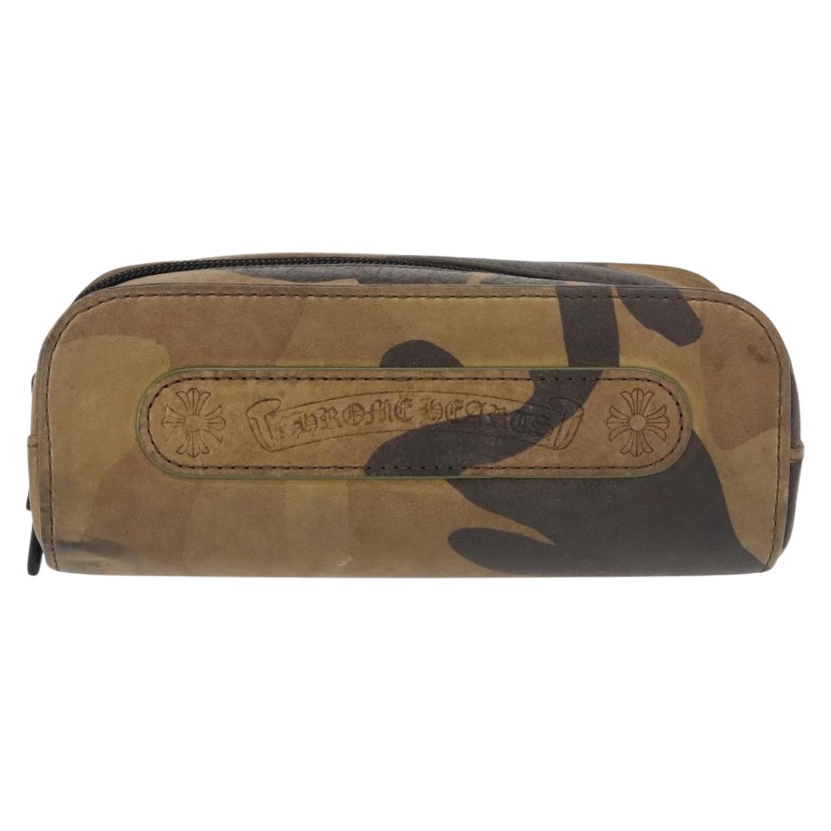 Chrome Hearts CH Plus Sunglasses plastic Brown Auth am9388V