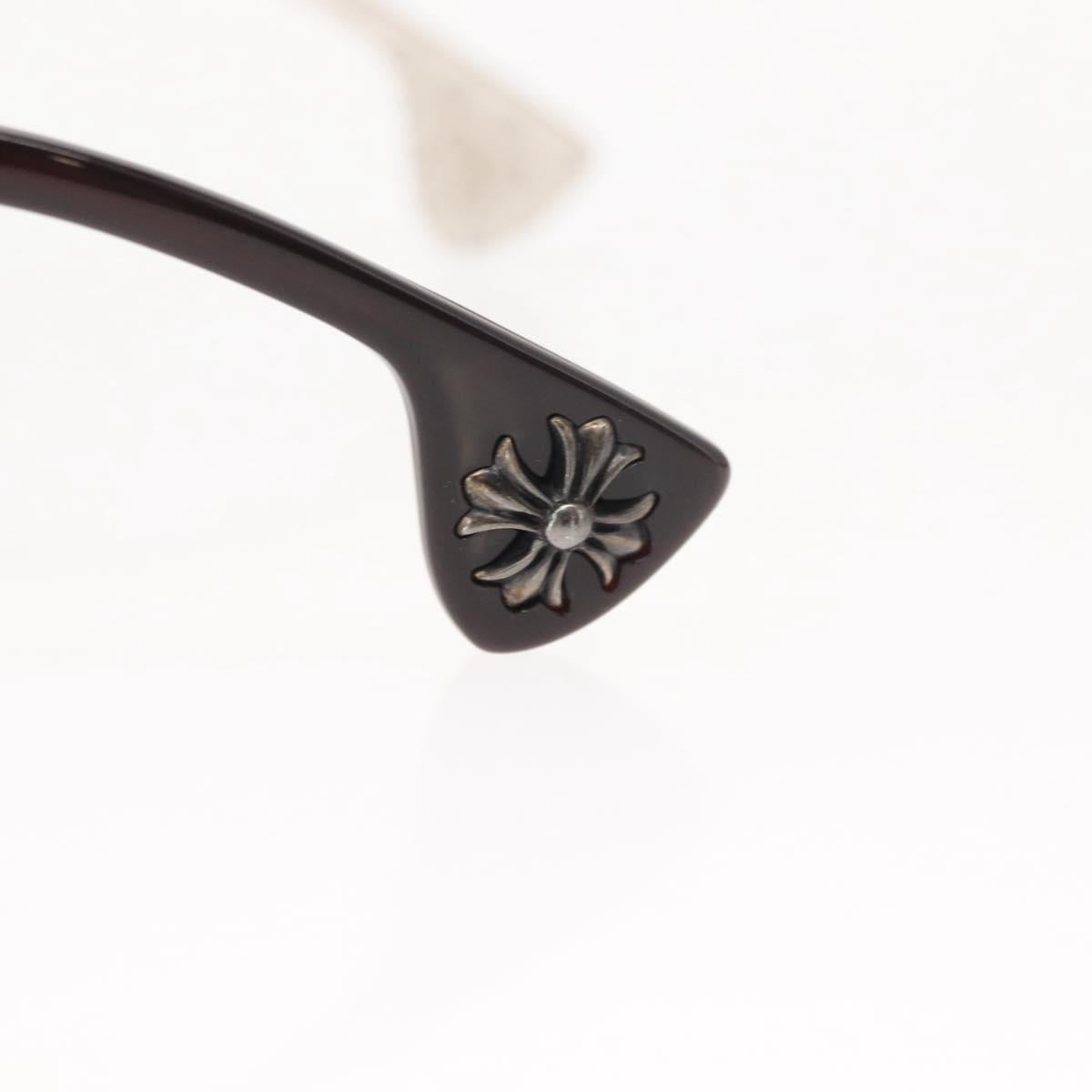 Chrome Hearts CH Plus Sunglasses plastic Brown Auth am9388V