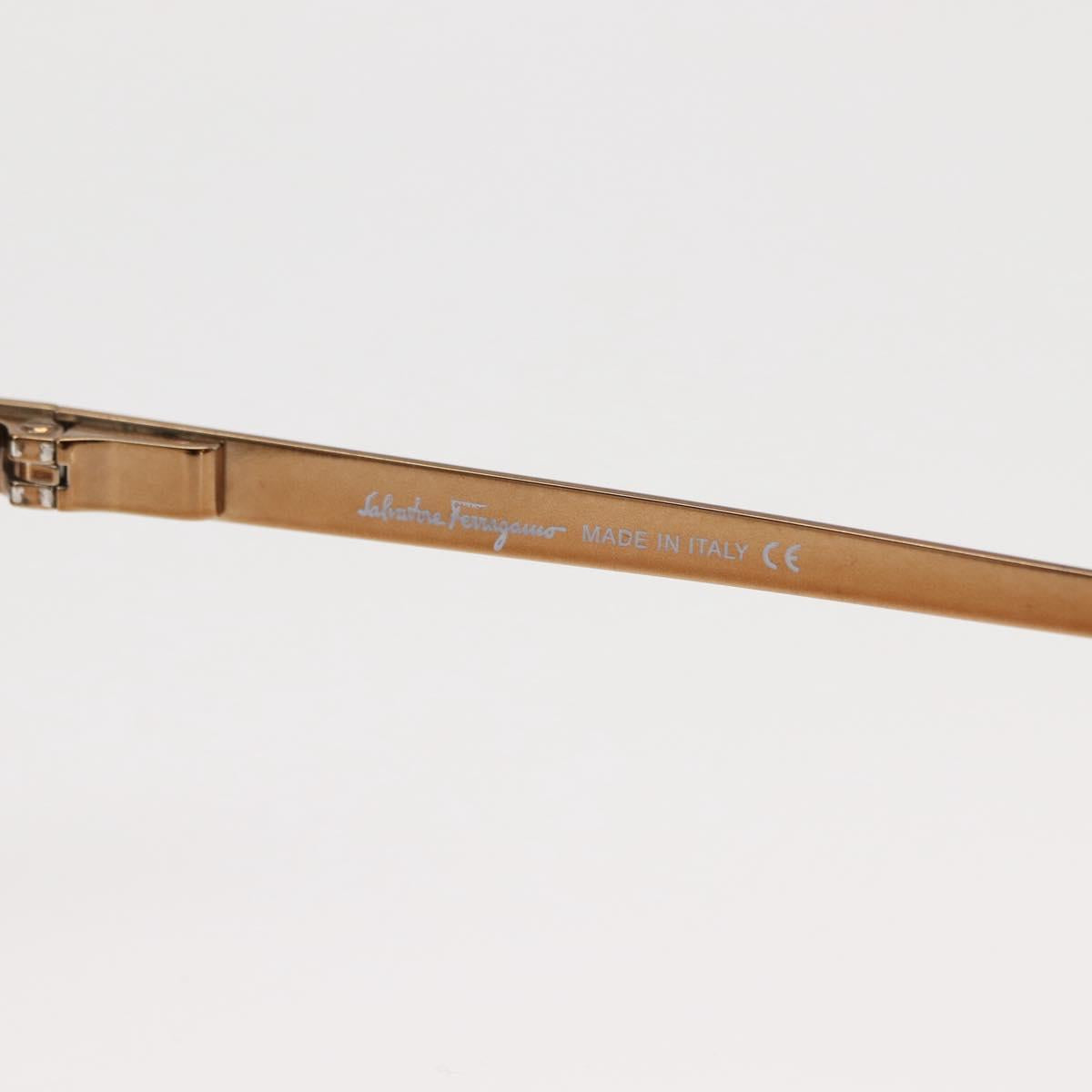 Salvatore Ferragamo Sunglasses metal Bronze Auth am9390