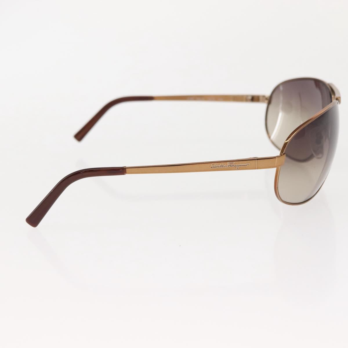 Salvatore Ferragamo Sunglasses metal Bronze Auth am9390