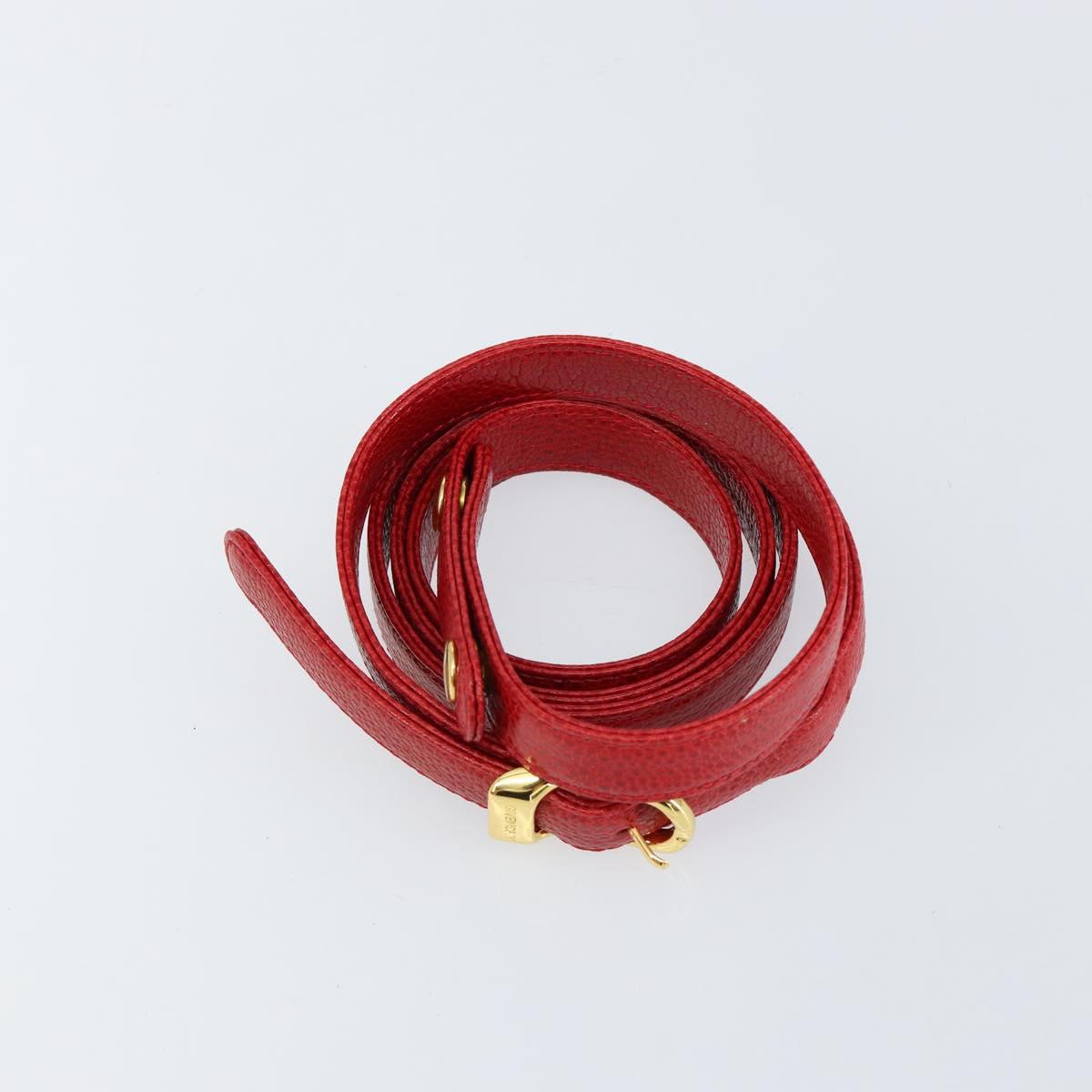 GIVENCHY Shoulder Bag Leather Embossed 2way Black Auth am9401