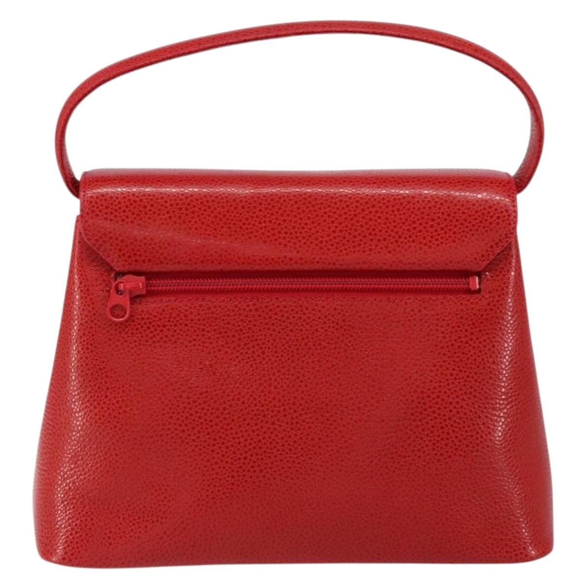 GIVENCHY Shoulder Bag Leather Embossed 2way Black Auth am9401