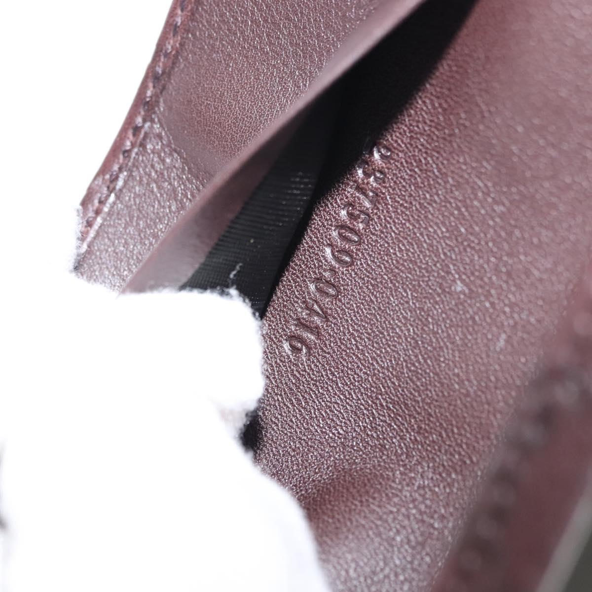 GUCCI Guccissima GG Canvas Key Case Leather Dark Brown 237509 Auth am9408V