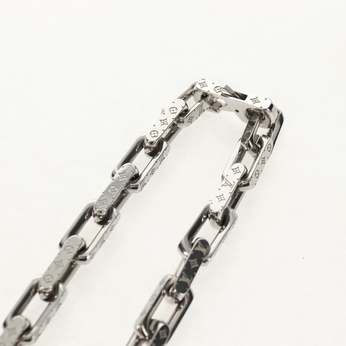 LOUIS VUITTON Chain Necklace Metal Silver M00307 LV Auth am9411M