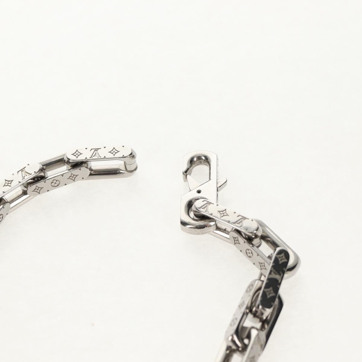 LOUIS VUITTON Chain Necklace Metal Silver M00307 LV Auth am9411M