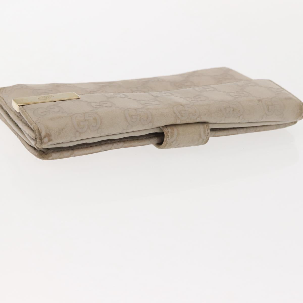 GUCCI GG Canvas Guccissima Key Case Wallet Leather 3Set White Auth am9420