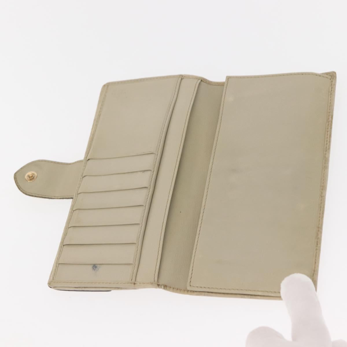 GUCCI GG Canvas Guccissima Key Case Wallet Leather 3Set White Auth am9420