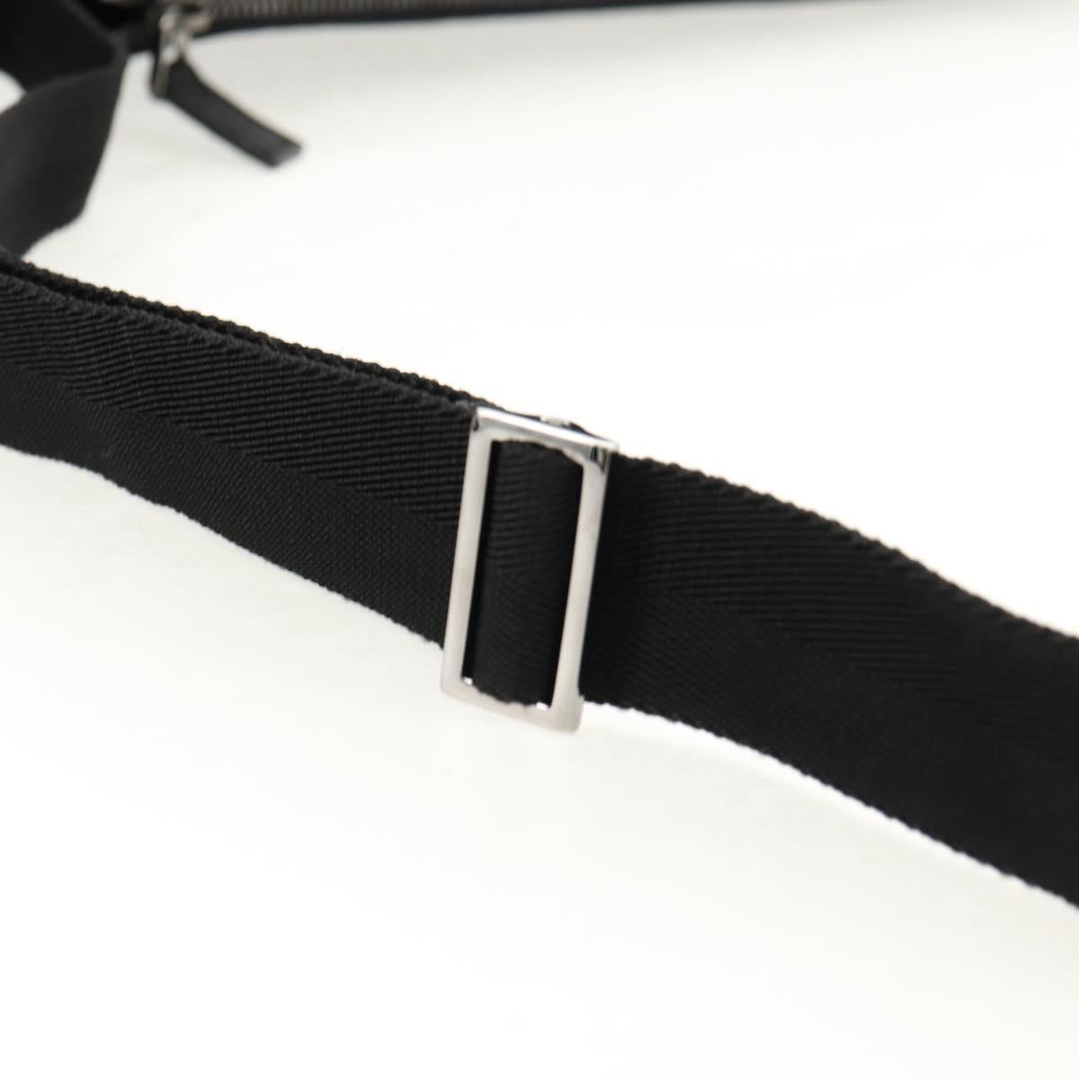 GUCCI GG Canvas Shoulder Bag Black Silver 110054 Auth am9428V