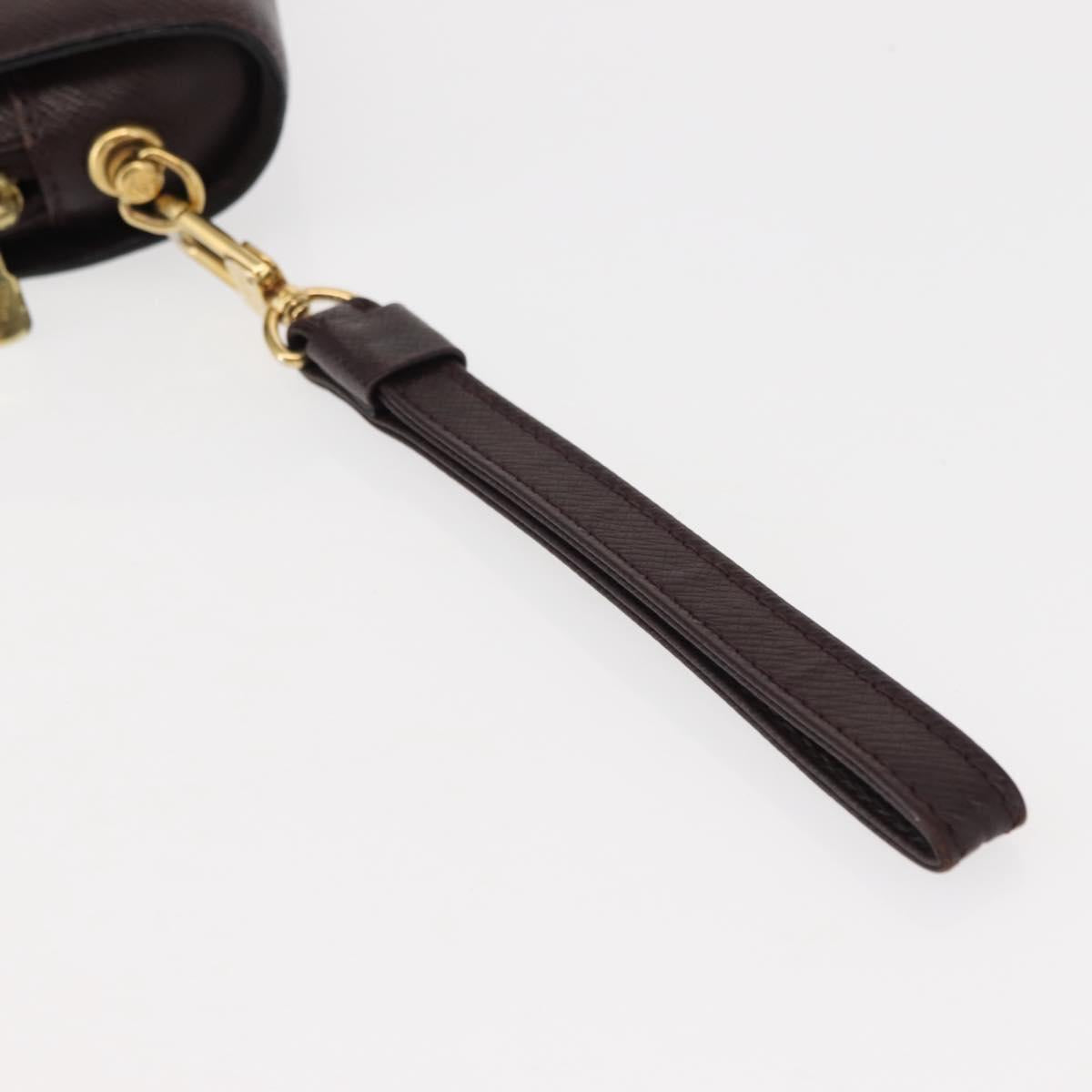 LOUIS VUITTON Taiga Baikal Clutch Bag Acajou M30186 LV Auth am9432