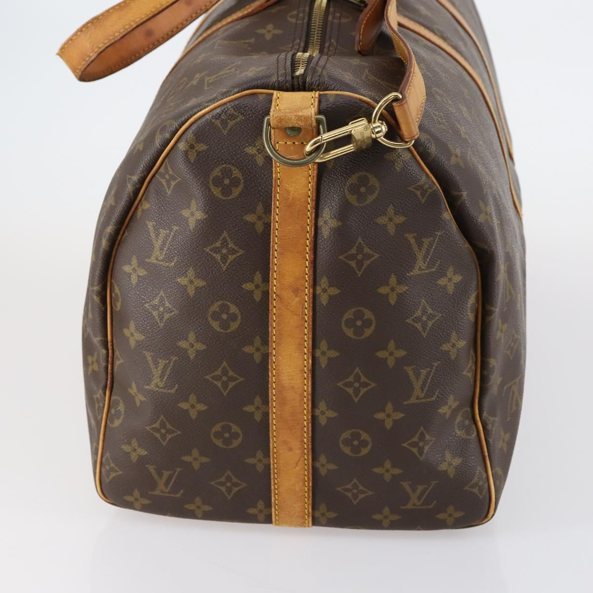 LOUIS VUITTON Monogram Keepall Bandouliere55 Boston Bag M41414 LV Auth am9434