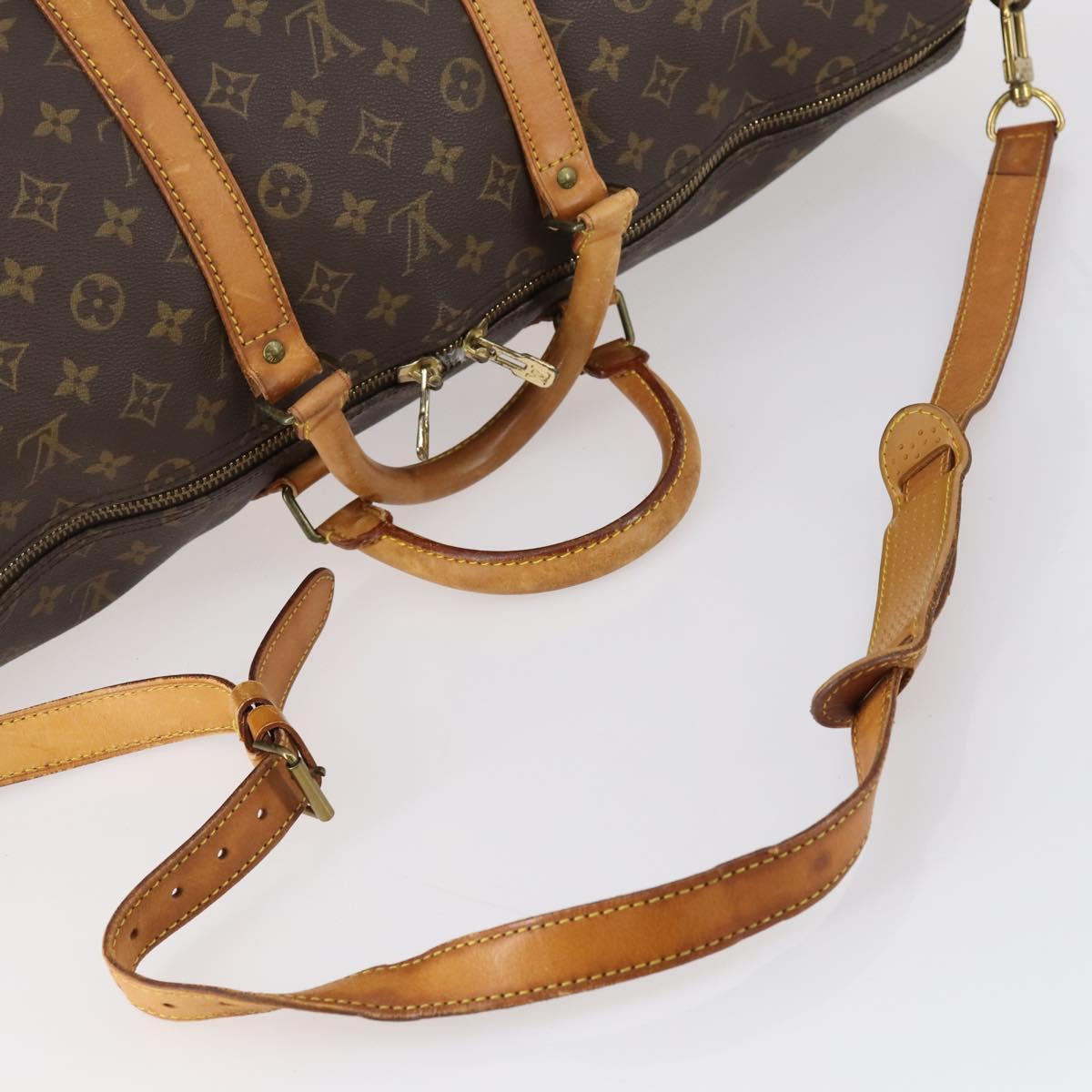 LOUIS VUITTON Monogram Keepall Bandouliere55 Boston Bag M41414 LV Auth am9434