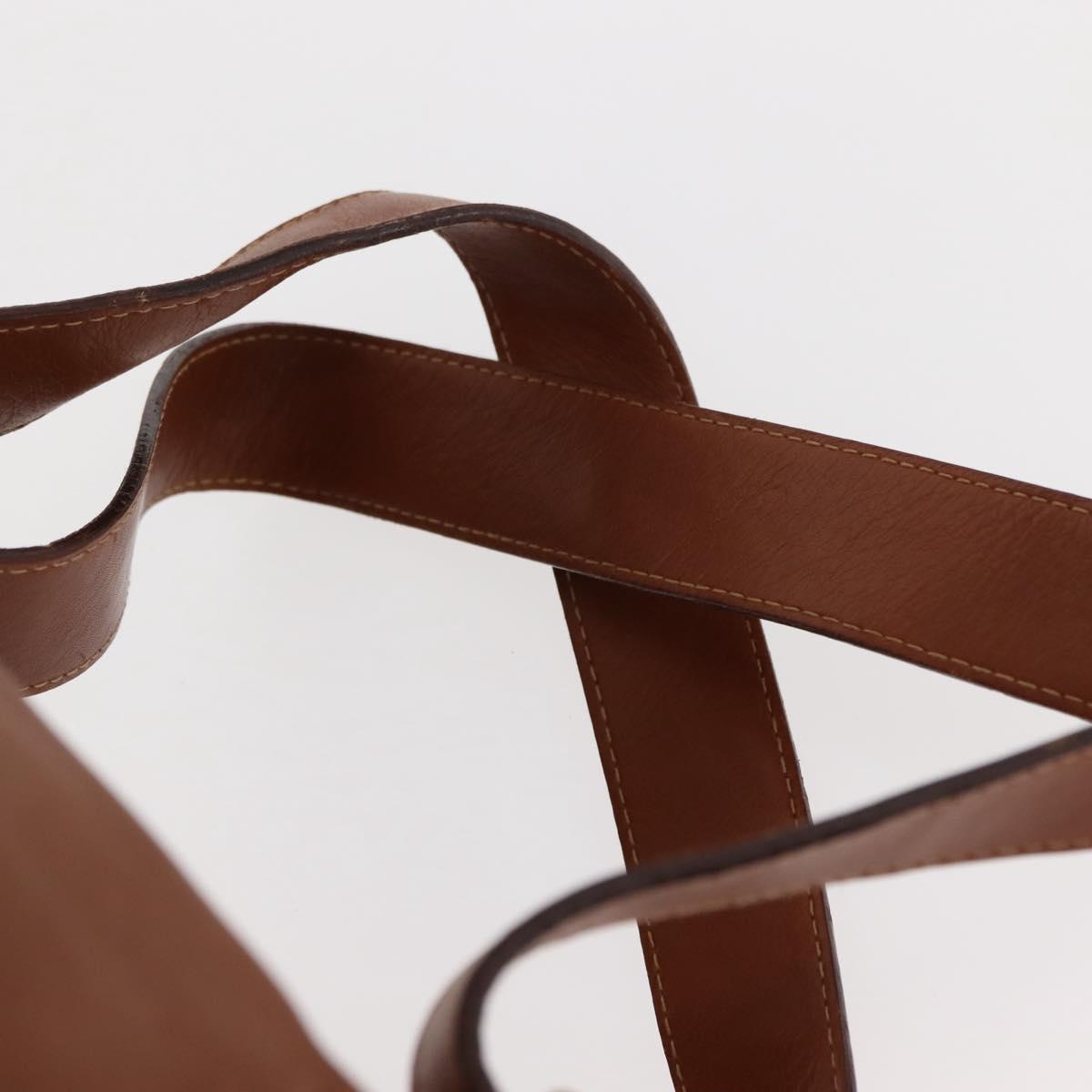 GUCCI Bamboo Backpack Leather Brown Gold 003 2058 0016 Auth am9436