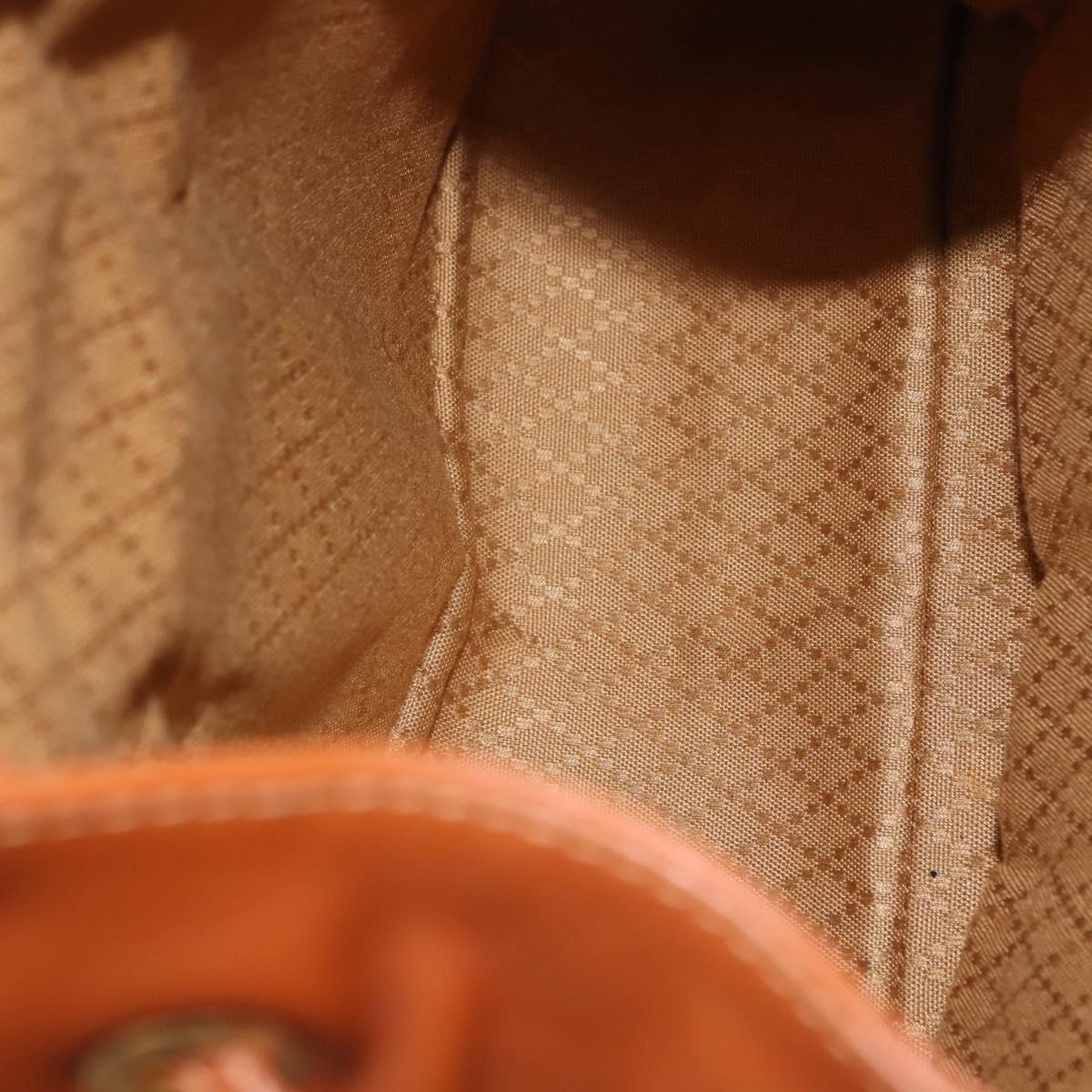 GUCCI Bamboo Backpack Leather Brown Gold 003 2058 0016 Auth am9436