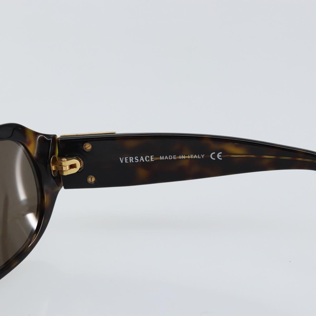 VERSACE Sunglasses plastic Dark Brown Auth am9453