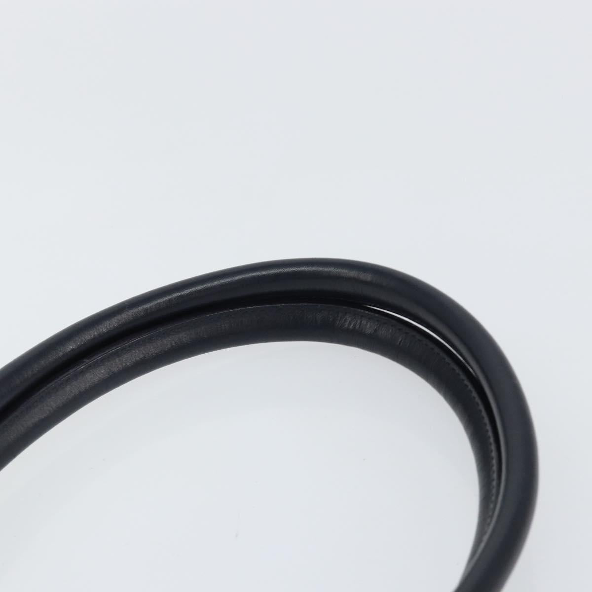 BURBERRY Blue Label Tote Bag Canvas Leather White Silver Auth am9464