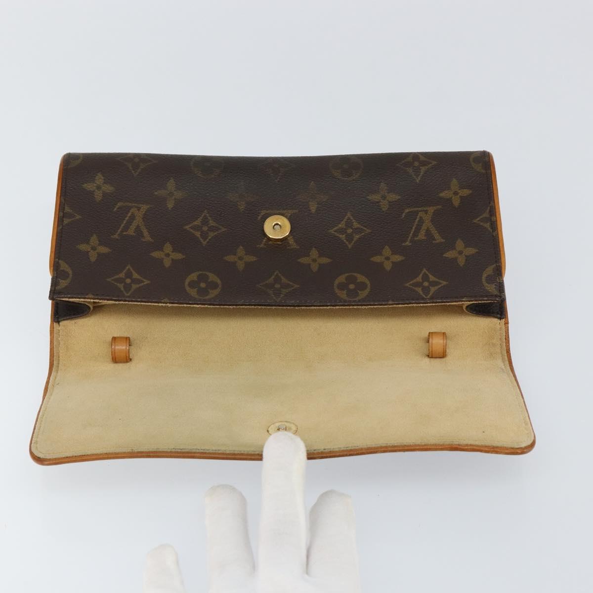 LOUIS VUITTON Monogram Pochette Twin GM Shoulder Bag M51852 LV Auth am9475