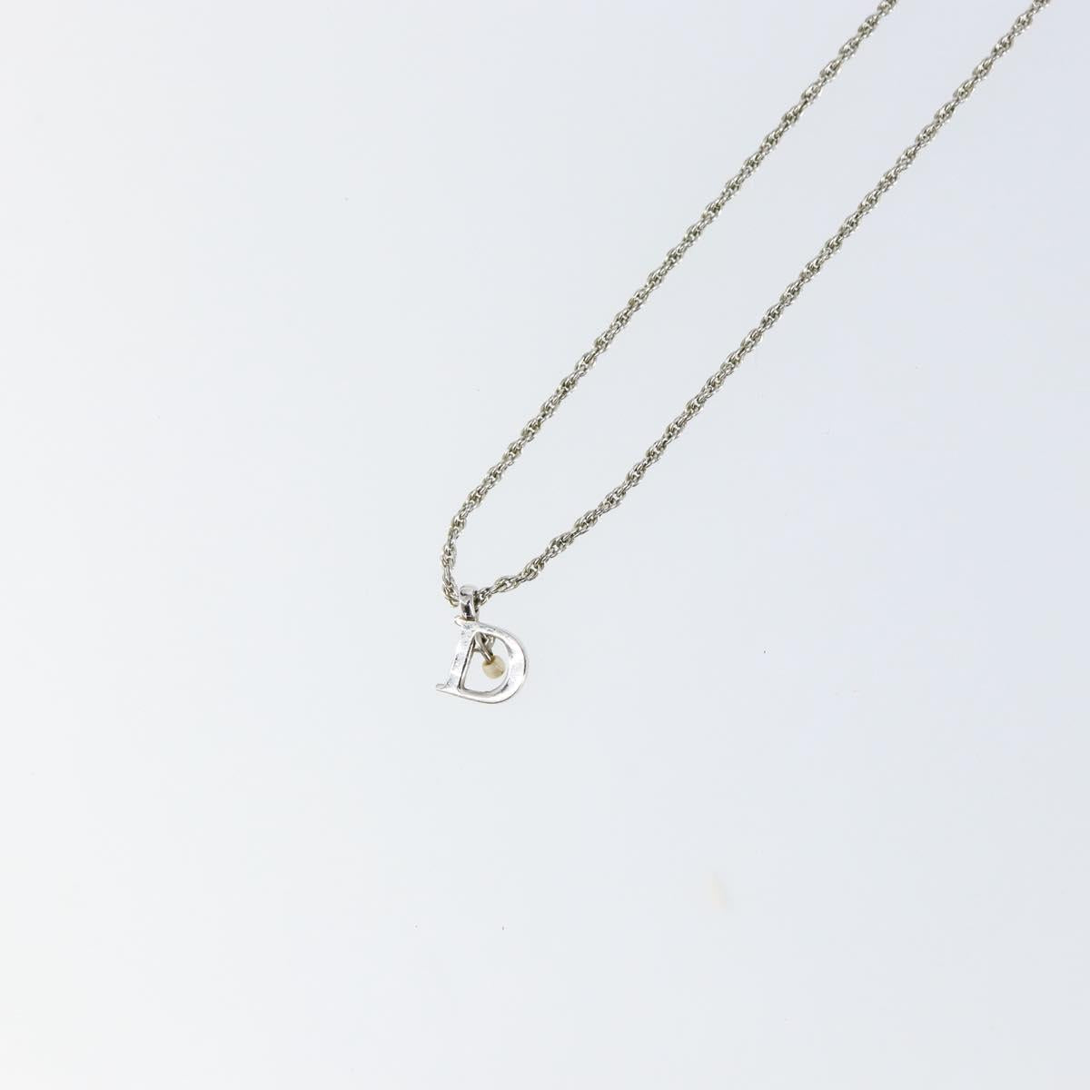 Christian Dior Necklace metal Silver Auth am9482