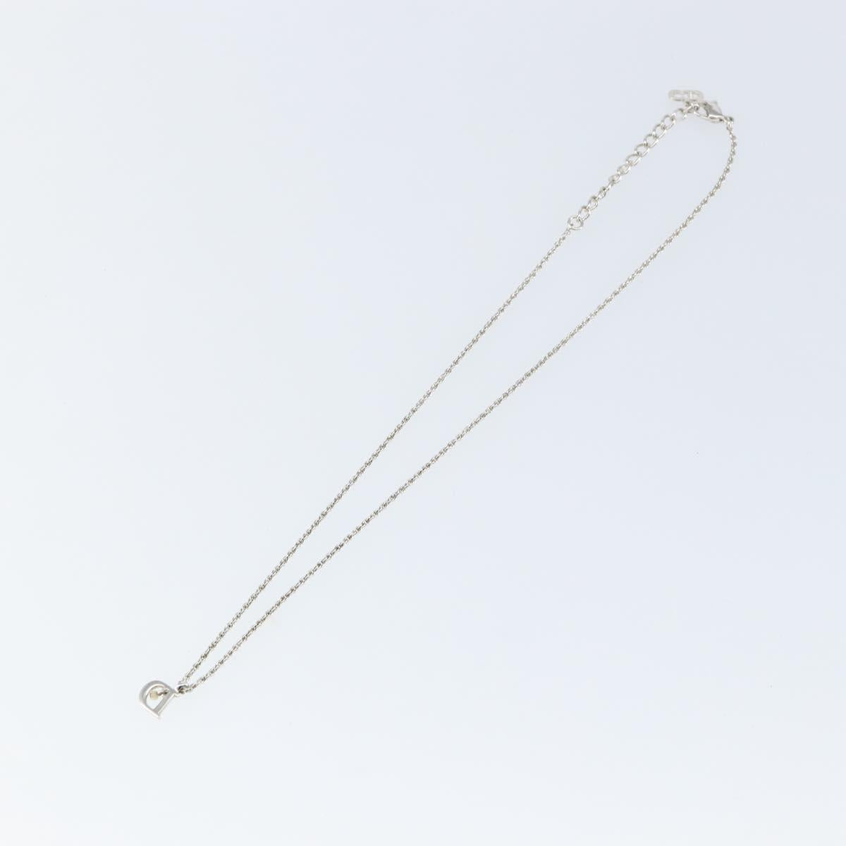 Christian Dior Necklace metal Silver Auth am9482