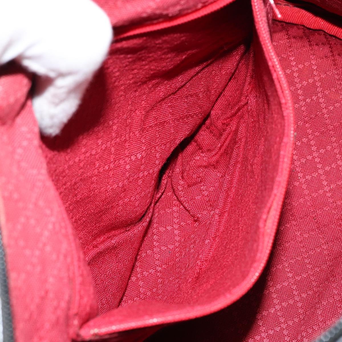 GUCCI GG Canvas Web Sherry Line Hand Bag Black Gold 012 3841 28 39 Auth am9487