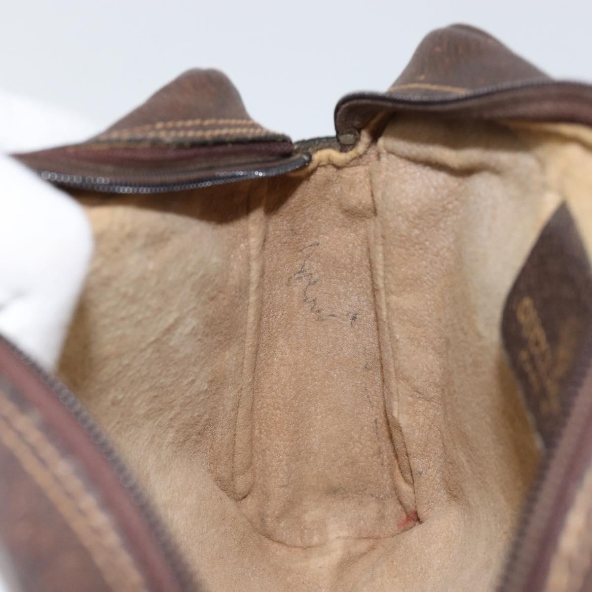 GUCCI GG Supreme Web Sherry Line Clutch Bag PVC Beige 63 014 3553 Auth am9488