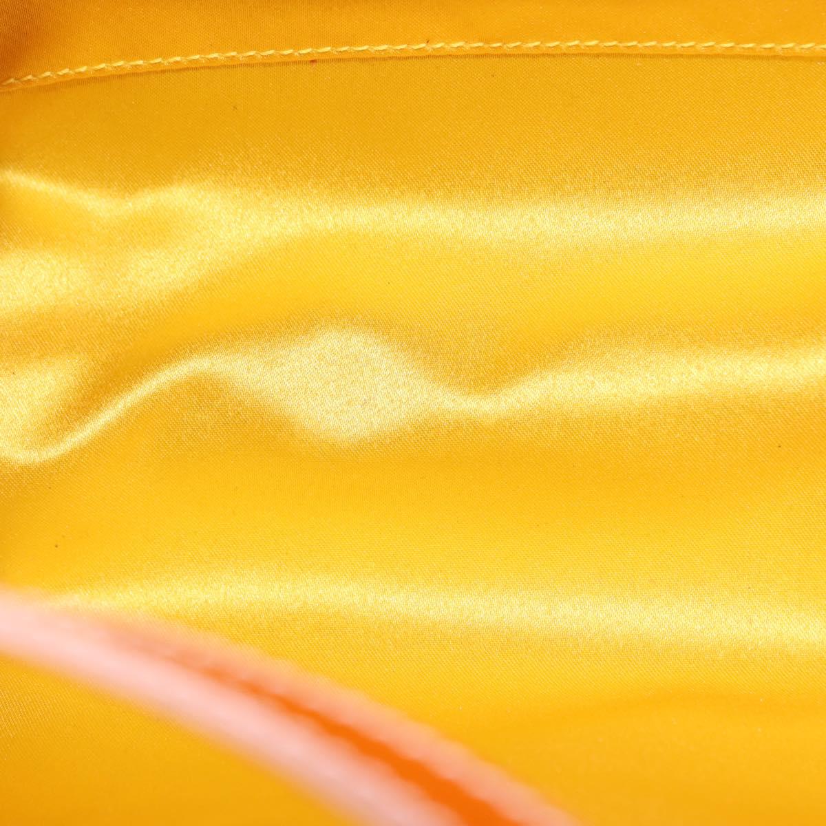 Salvatore Ferragamo Vala Hand Bag Rattan Leather Brown Silver Auth am9489