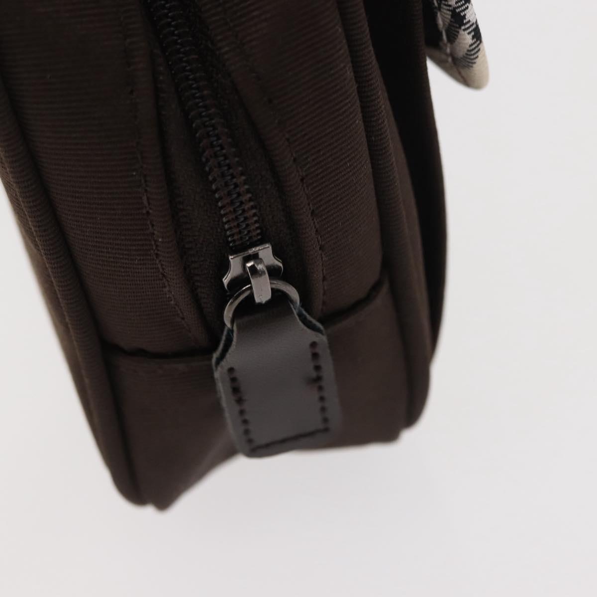 BURBERRY Nova Check Handkerchief Pouch Canvas 2Set Brown Beige Auth am9497