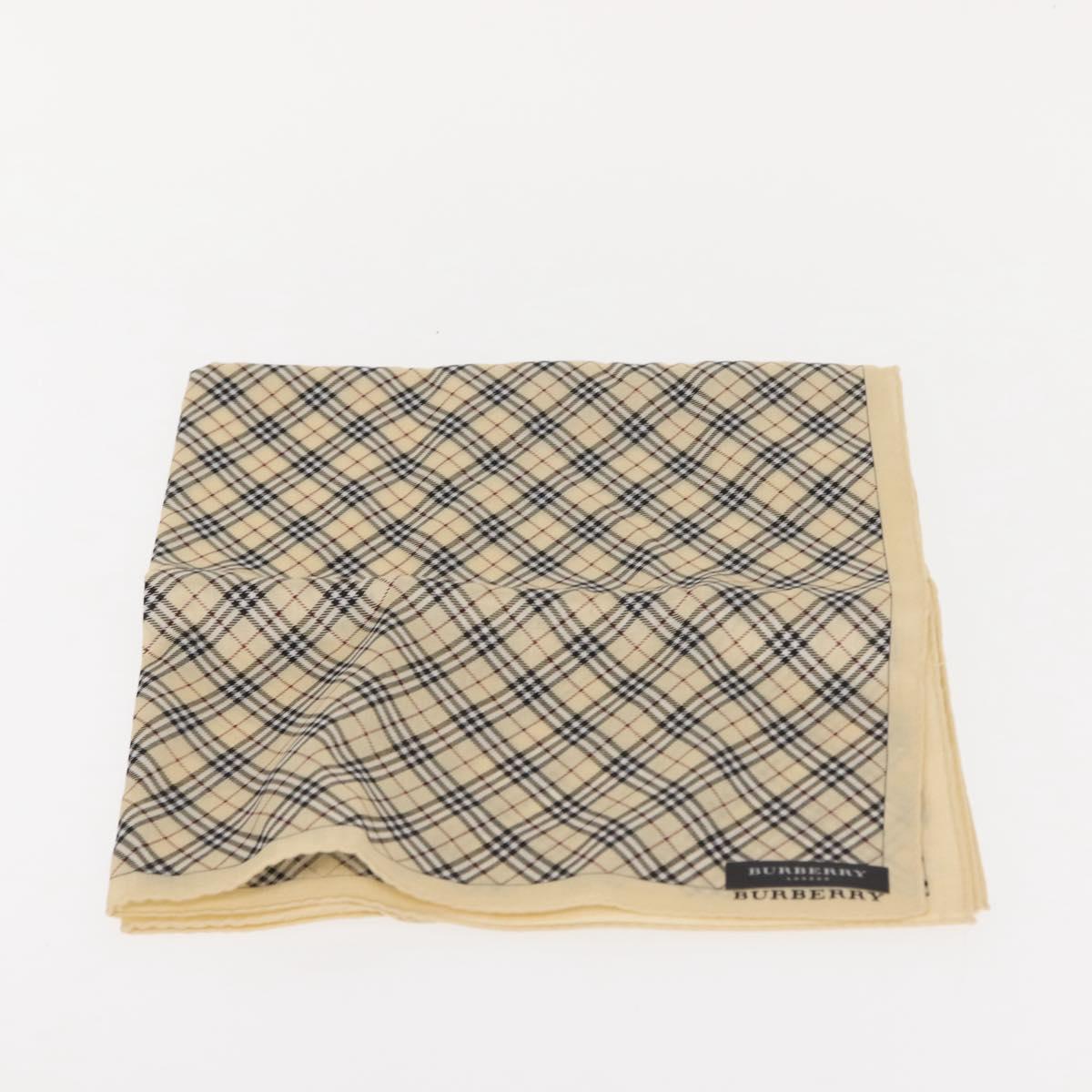 BURBERRY Nova Check Handkerchief Pouch Canvas 2Set Brown Beige Auth am9497
